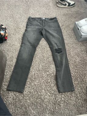 Frame Denim Men's Skinny Jeans - Charcoal Black Wash